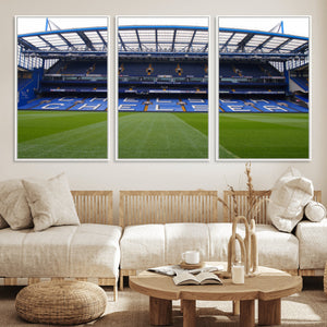Chelsea FC Soccer Team Print - Stamford Bridge Stadium Wall