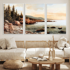 Serene Coastal View of Acadia National Park Wall Art -