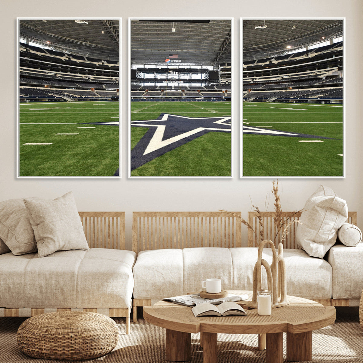 Dallas Cowboys Football Team Print - Arlington AT&T Stadium