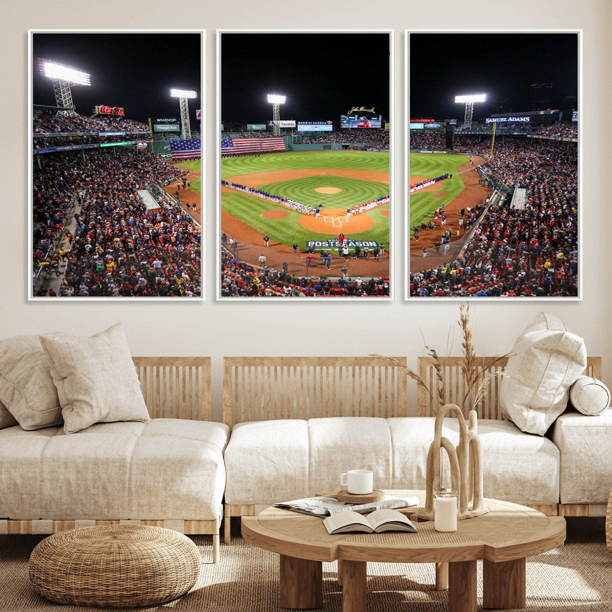 Fenway Park Wall Art Canvas Print | Large Baseball Stadium