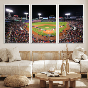 Fenway Park Wall Art Canvas Print | Large Baseball Stadium