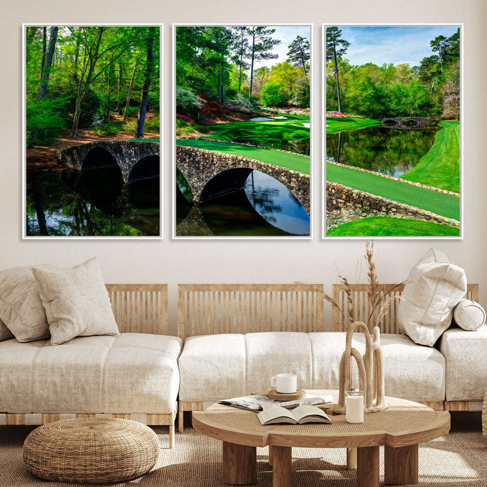 Augusta National Golf Club Wall Art - Panoramic Bridge &