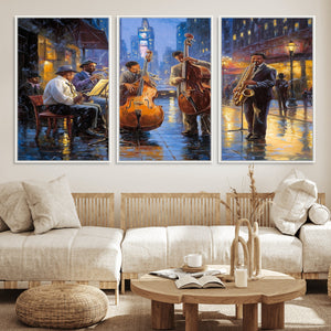 Colorful Jazz Wall Art - African American Music Canvas Print