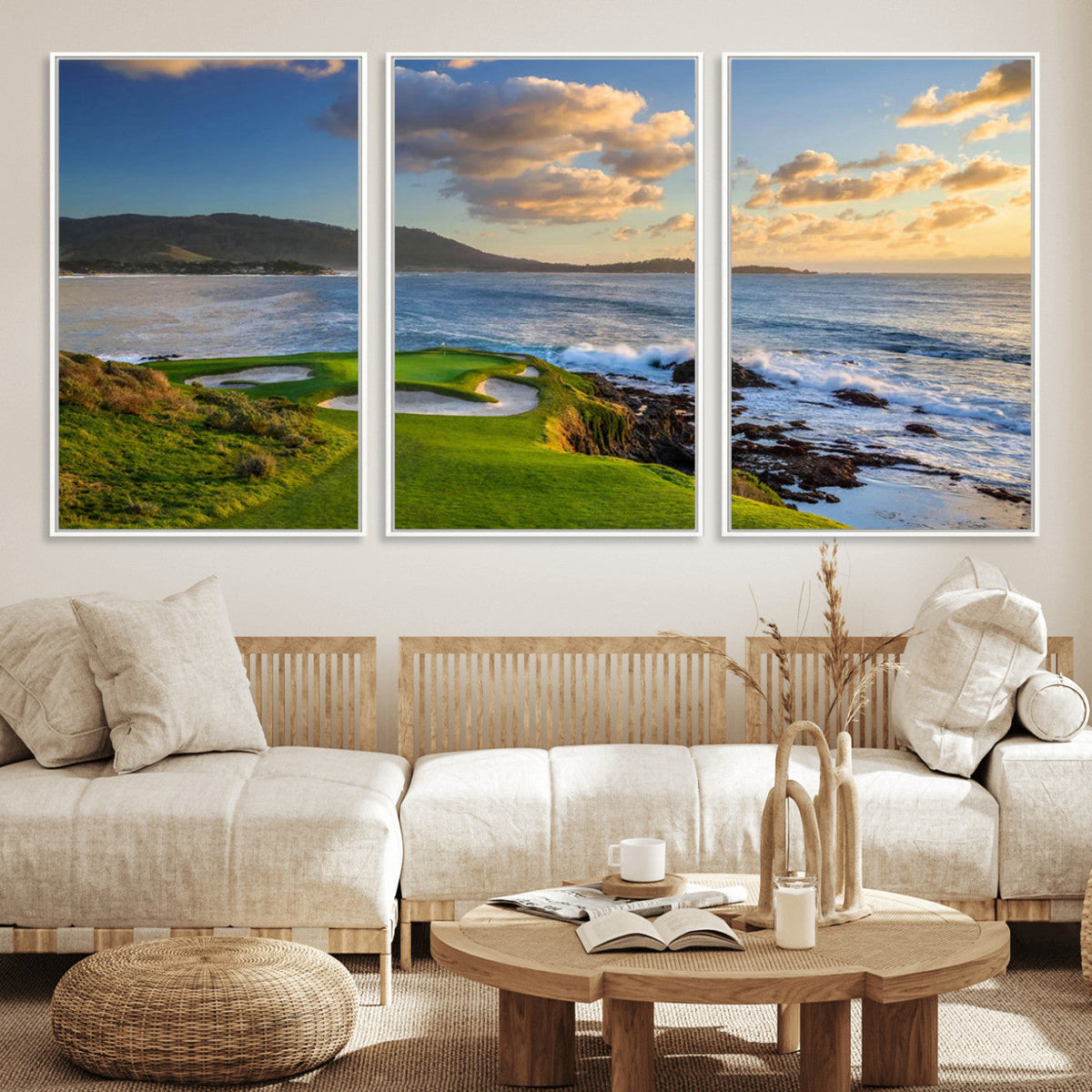 Pebble Beach Golf Links Wall Art Canvas Print – Iconic