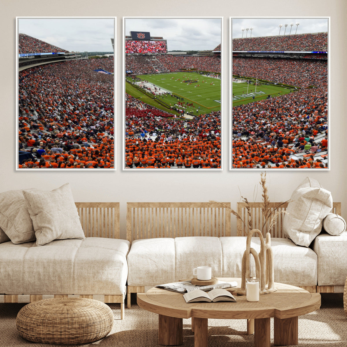 Jordan-Hare Stadium Wall Art Canvas Print, College Sports
