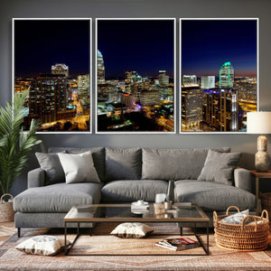 Atlanta Skyline Wall Art Canvas Print – Modern Cityscape