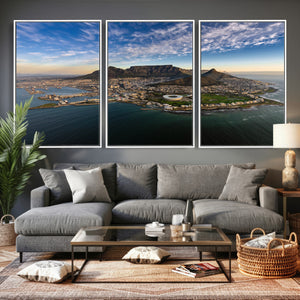 Cape Town Wall Art Canvas Print – Table Mountain Coastal
