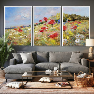 Abstract Mountain Landscape Wall Art Canvas Print – Textured