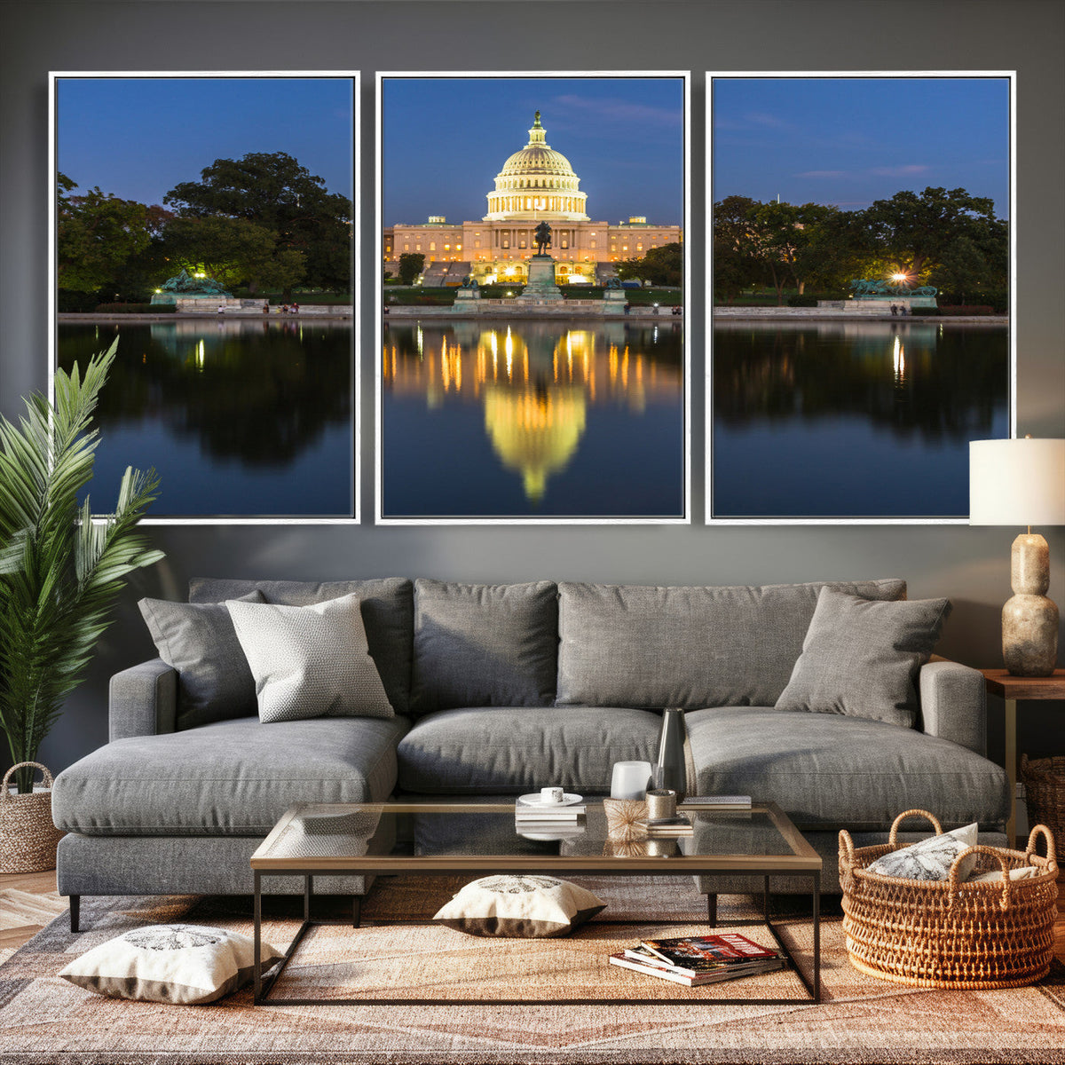 US Capitol Building Wall Art Canvas Print – Washington DC