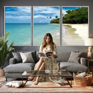 Puerto Rico Beach Paradise Wall Art – Tropical Coastal Print