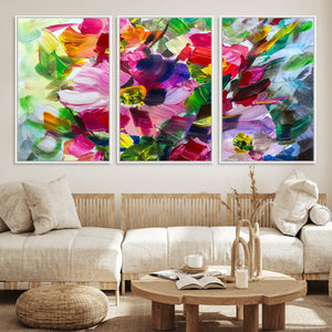 Oil Flower Abstract Canvas Print