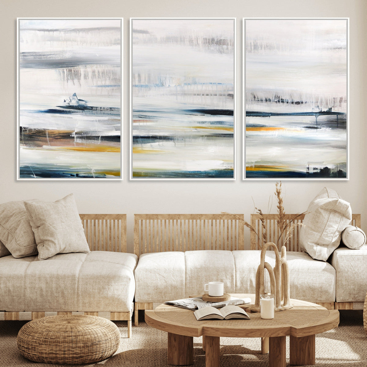 Soft Color Abstract Canvas Print