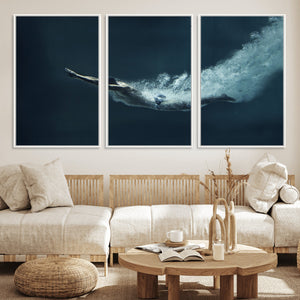 Swimmer Wall Art Canvas Print