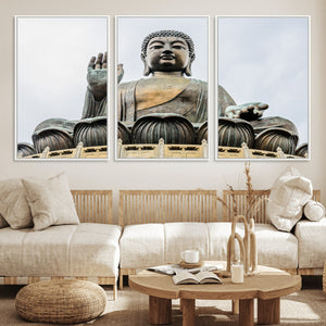Buddha Statue Wall Art Canvas Print