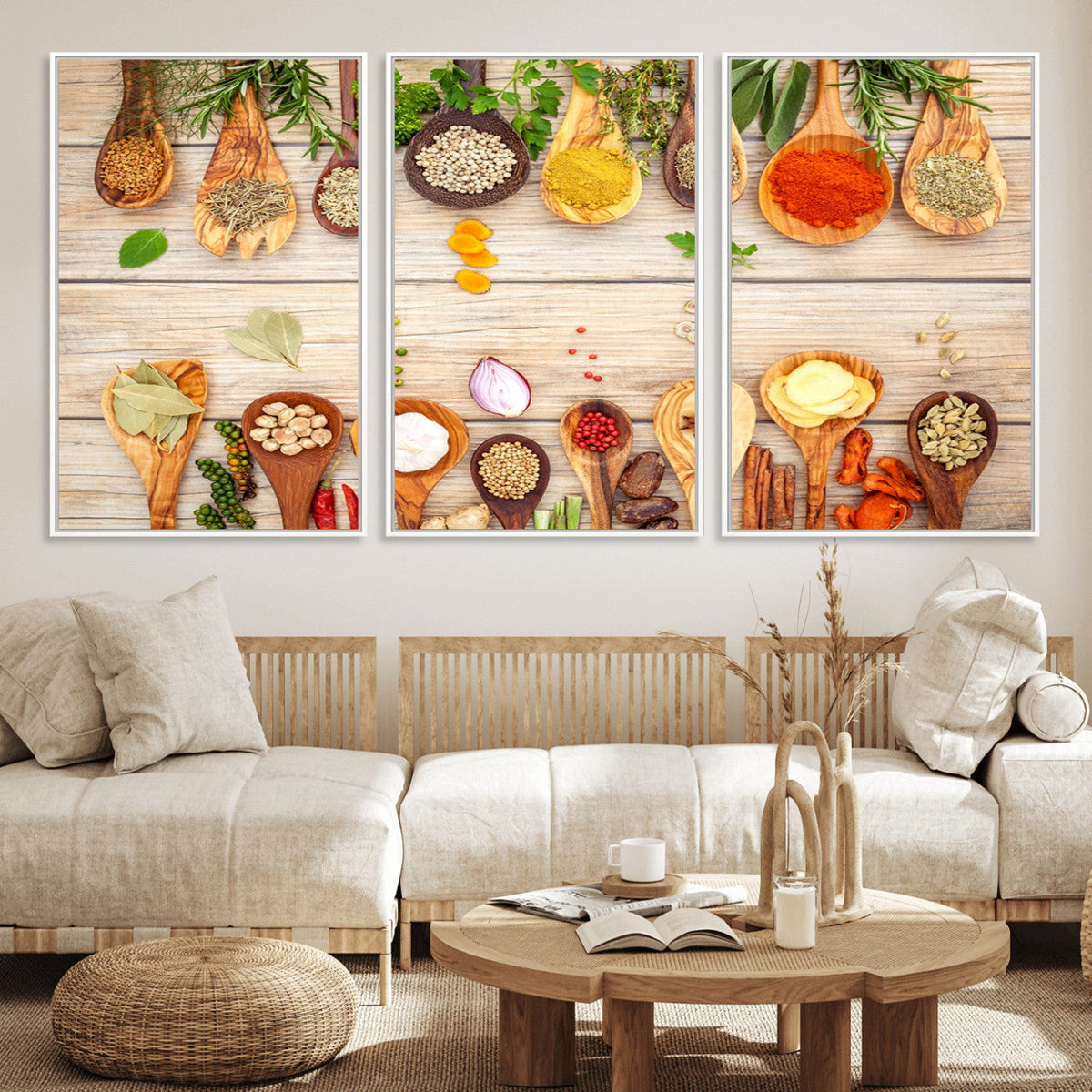 Kitchen Spice on the Table Wall Art, Kitchen Spice Wall Art