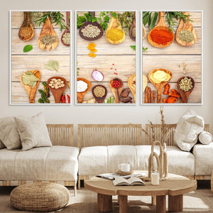Kitchen Spice on the Table Wall Art, Kitchen Spice Wall Art