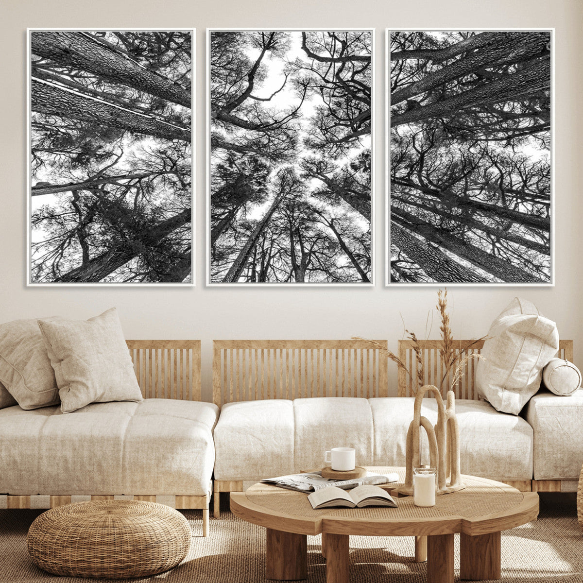 Trees Contemporary Art Canvas Print