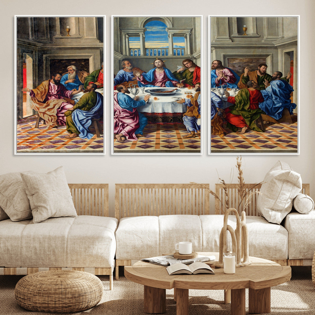 The Last Supper Multi Panel Canvas Wall Art