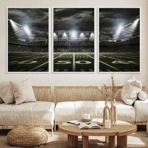 American Football Stadium Wall Art Canvas Print, Stadium