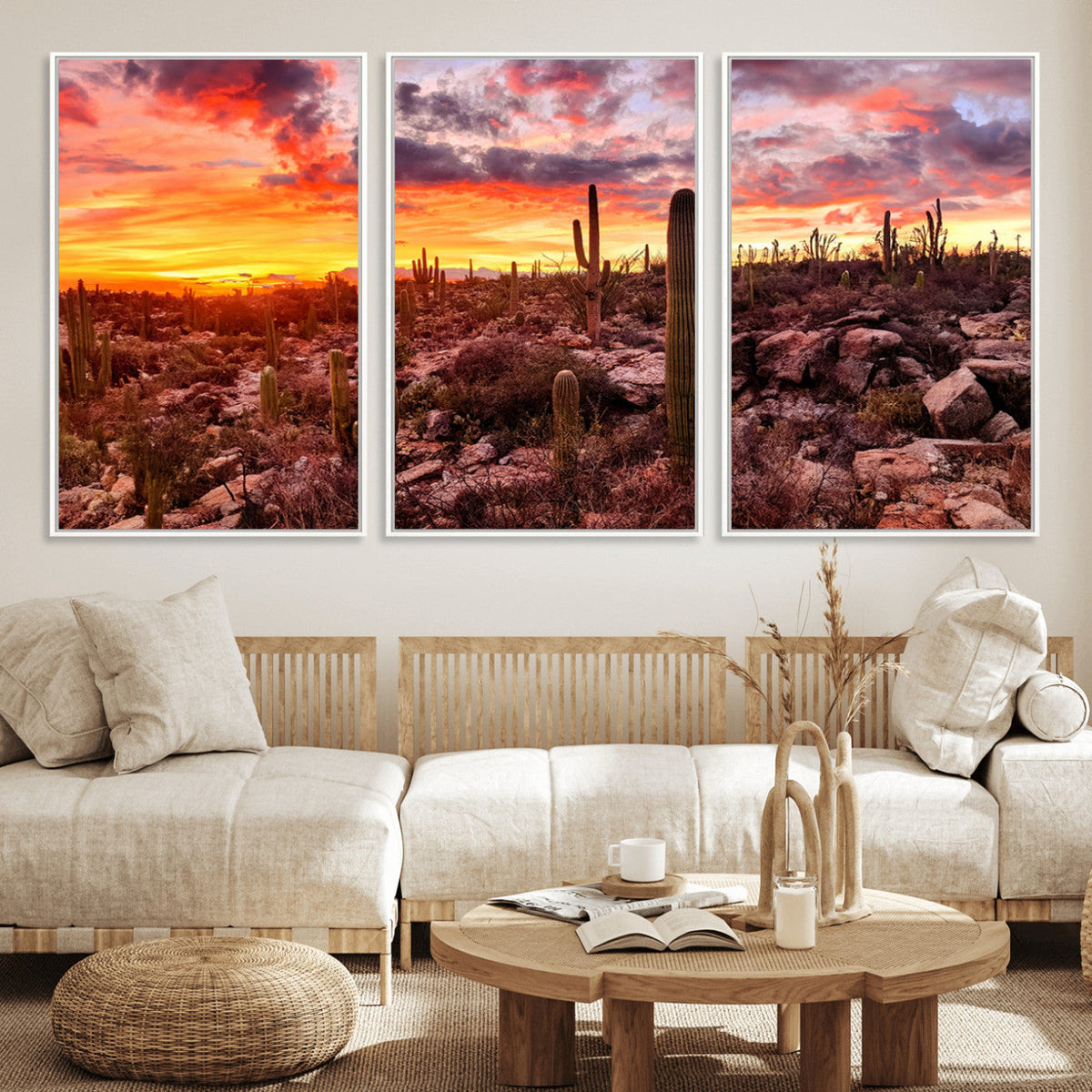 Arizona Desert Print, Western Cowboy Wall Art Print
