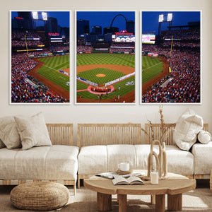 St. Louis Cardinals Baseball Team Print - Busch Stadium Wall