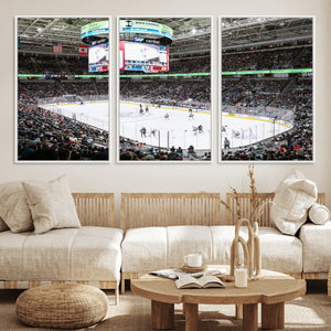 Sharks Arena Blackhawks Sharks Ice Hockey Stadium Wall Art