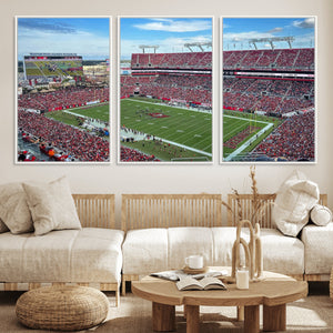 Florida Tampa Raymond James Stadium Wall Art Canvas Print -