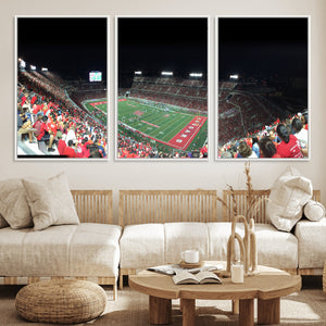 Houston Cougars Football Team Print - Houston TDECU Stadium