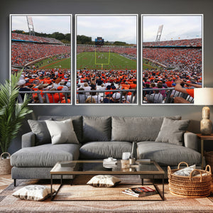 Virginia Cavaliers Football Team Print - Charlottesville Scott Stadium Print Wall Art Canvas