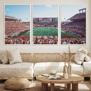 Framed Texas Memorial Stadium Canvas, University of Texas
