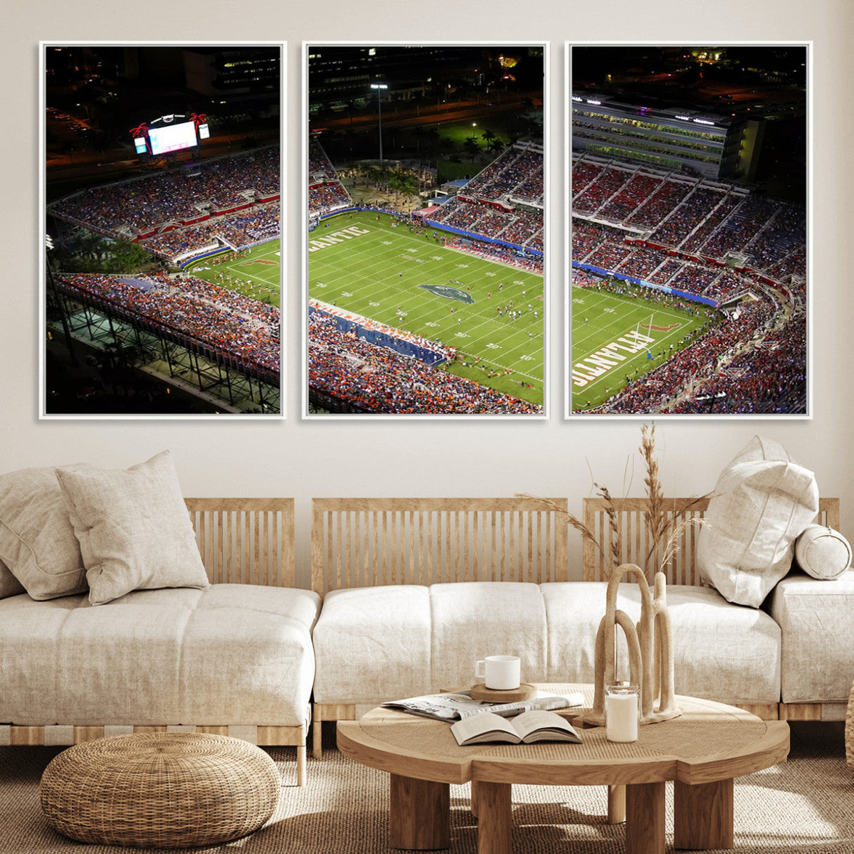 Florida Atlantic University Owls Canvas Print, Football Team