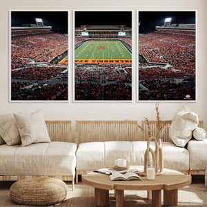 Oklahoma State Cowboys Canvas Print, Football Team Print -