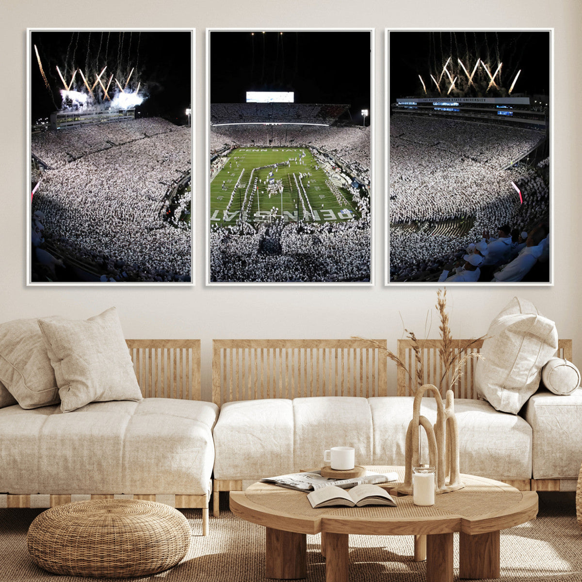 Penn State Beaver Stadium Canvas Wall Art - Nittany Lions