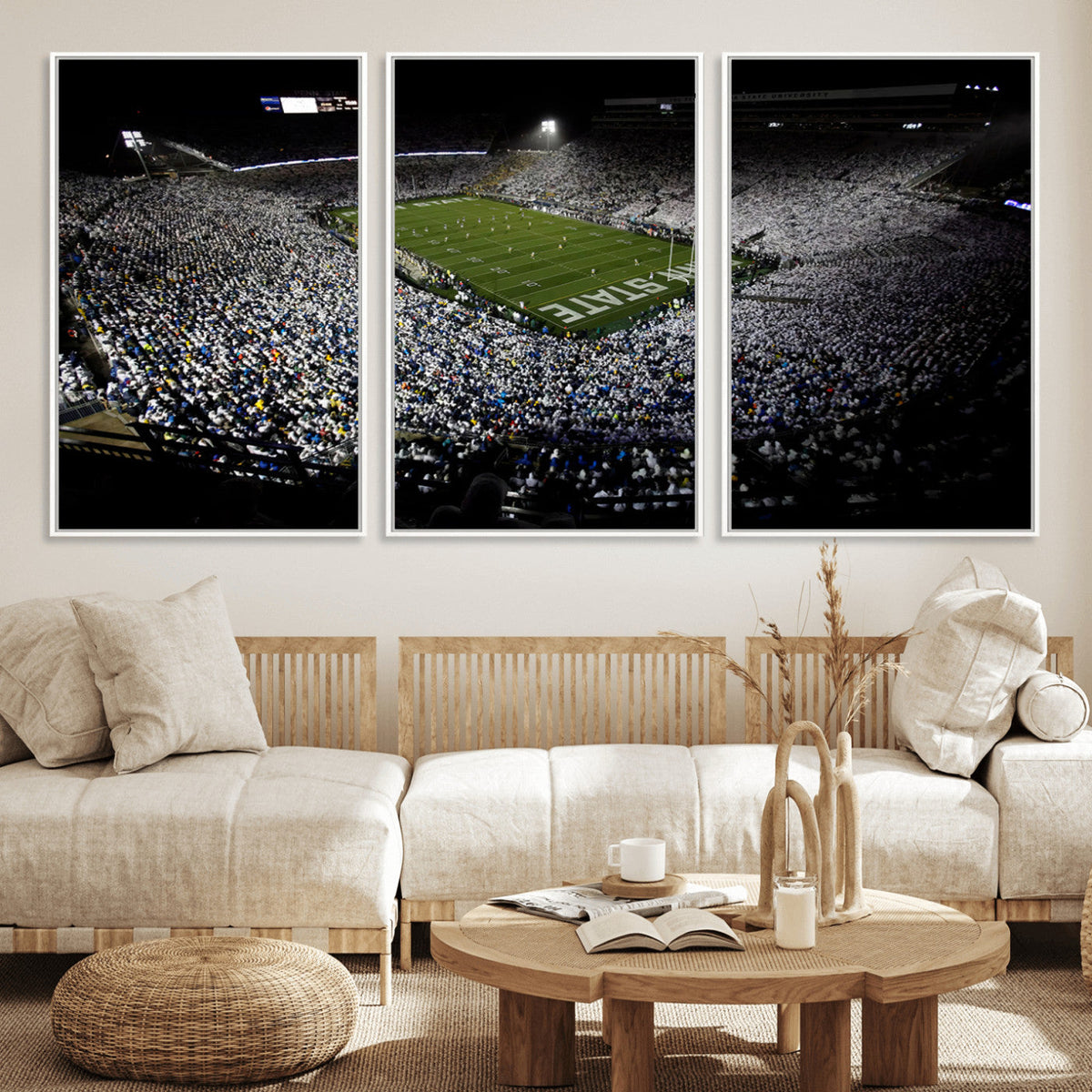 Penn State Football Stadium Wall Art - Beaver Stadium Canvas