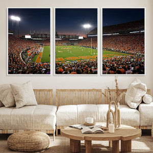 Clemson University Tigers Art Print, Football Team Print -