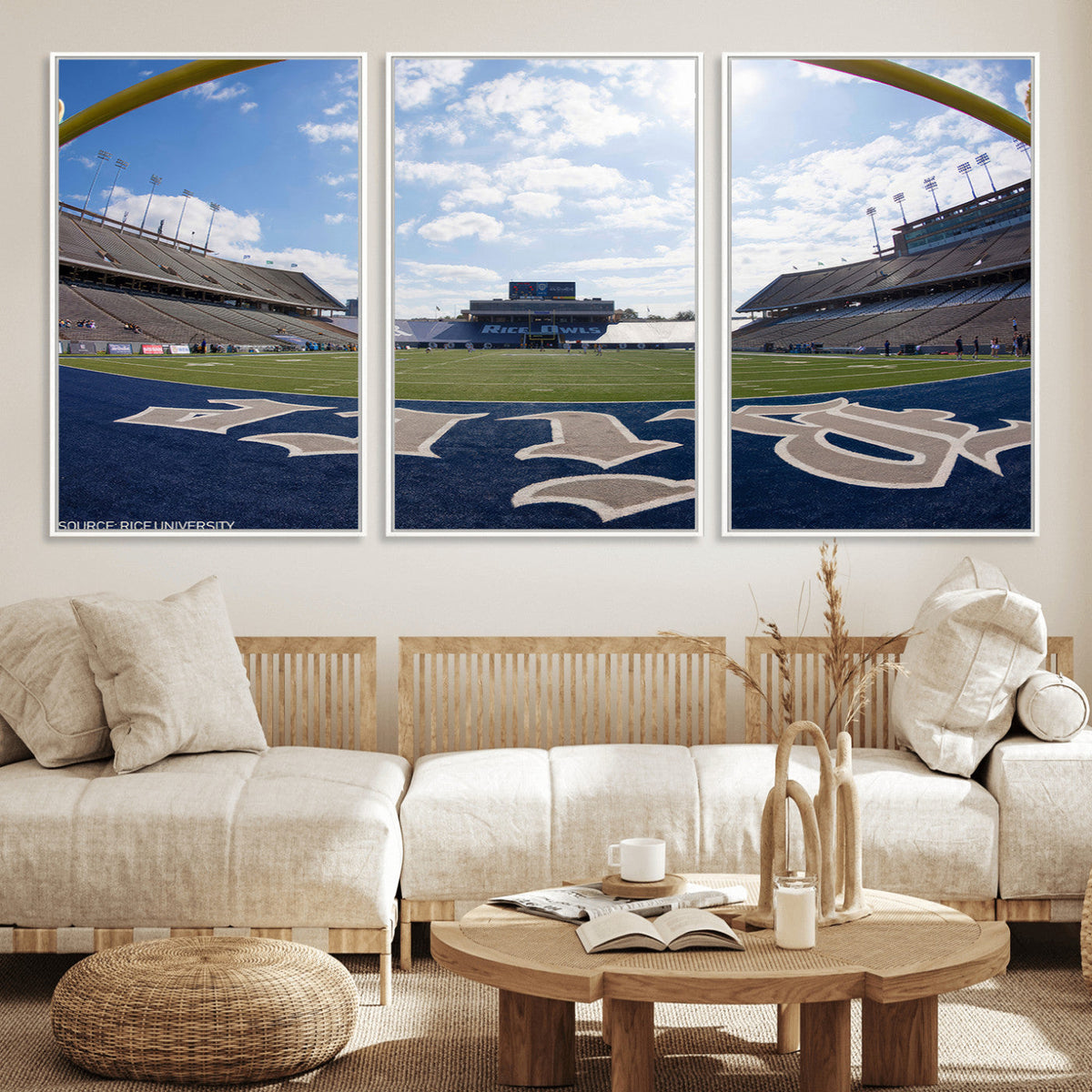 Rice University Owls Football Team Print - Houston Rice