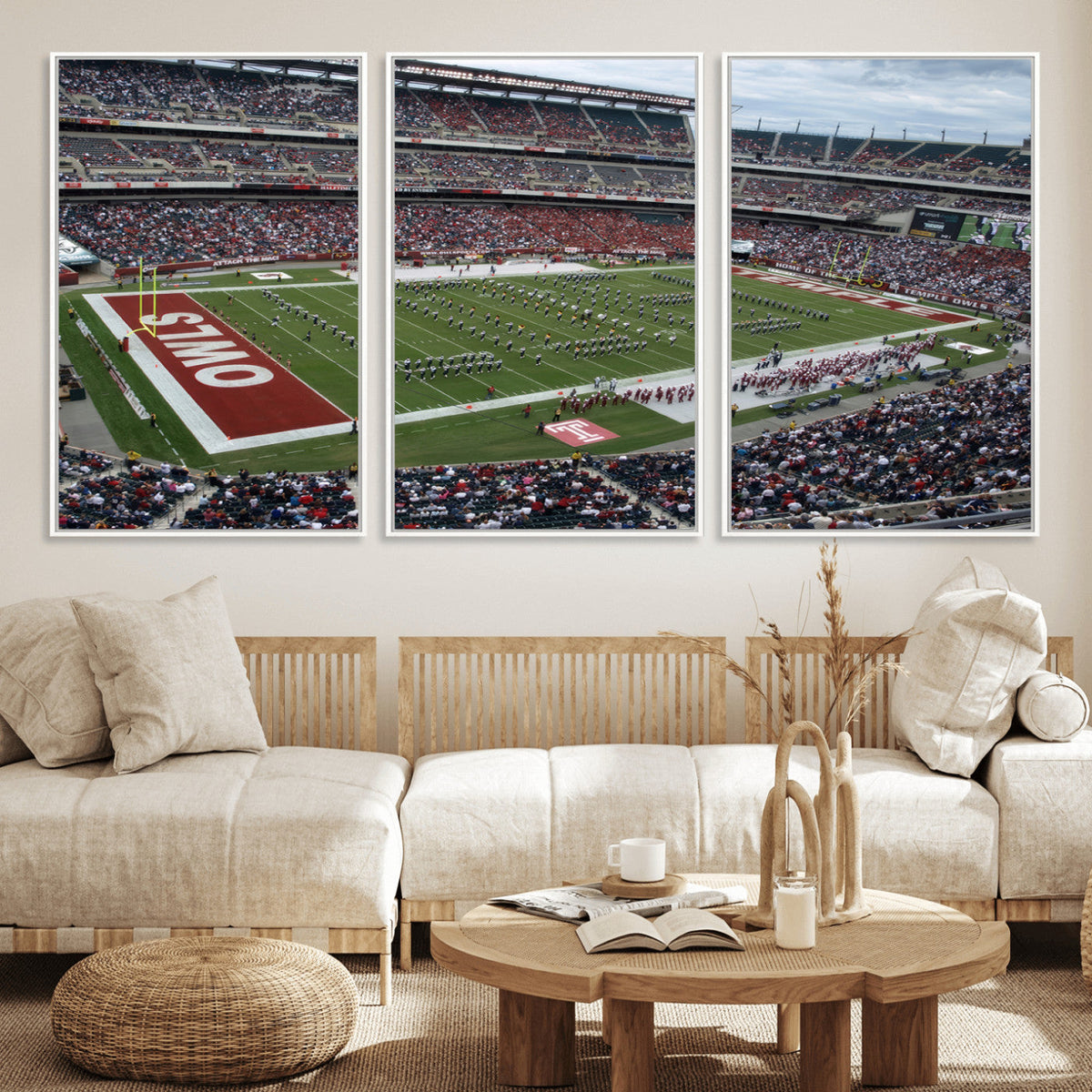 The Temple University Owls Athletics Team Print -