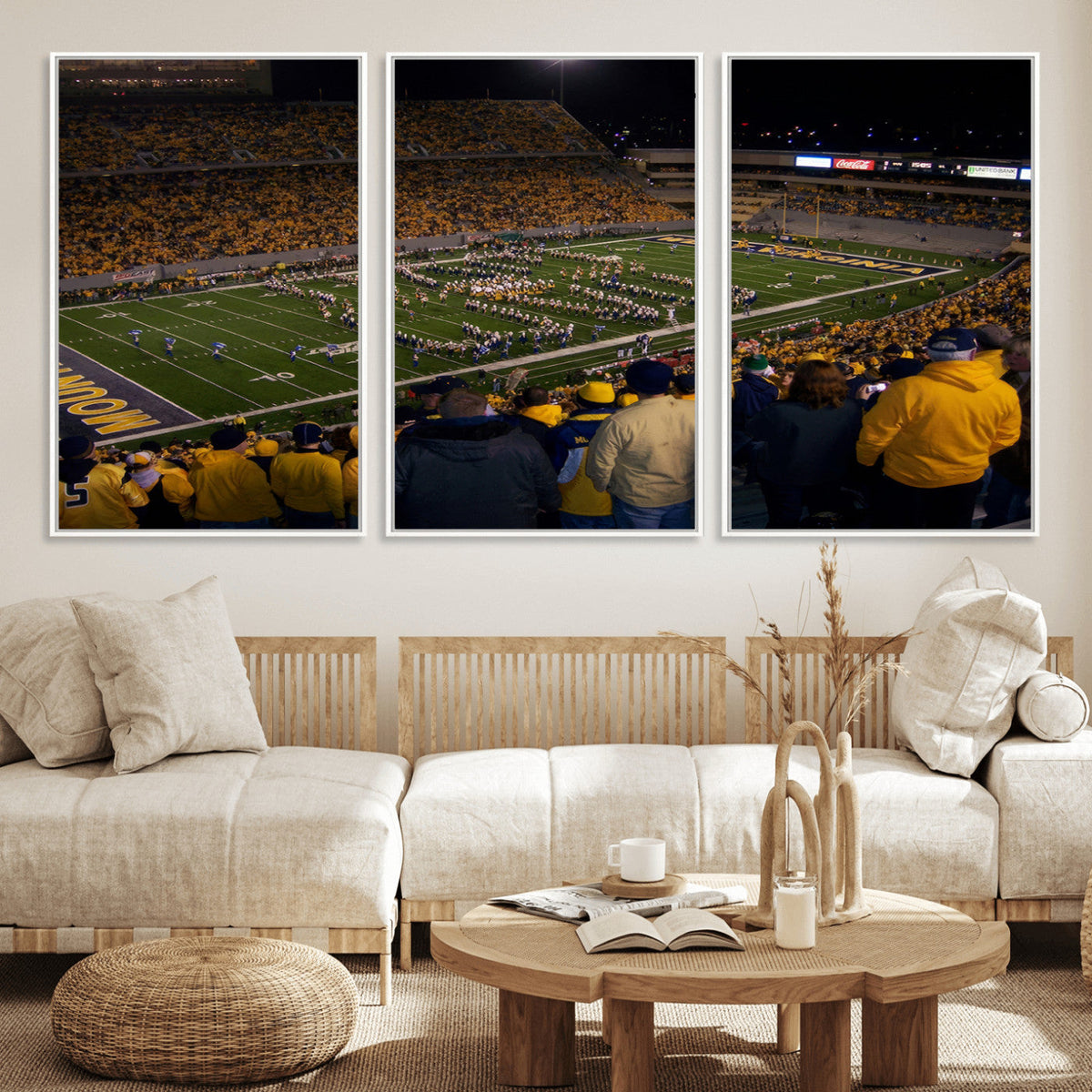 West Virginia Uni Mountaineers Football Team Print - Milan
