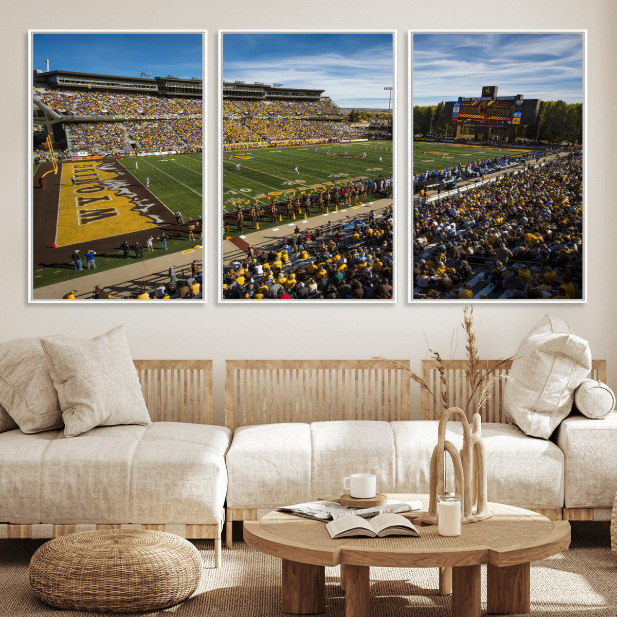 University of Wyoming Cowboys Football Team Print - Laramie