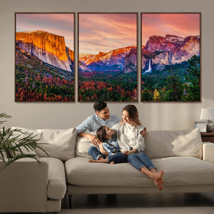 Yosemite Nal Park Wall Art Landscape Canvas Print El Capitan