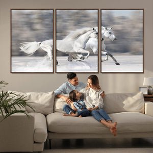 The White Horses Wall Art, Framed White Horses Wall Art