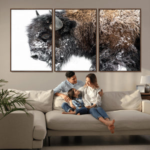 American Bison Wall Art Print – Majestic Buffalo Canvas
