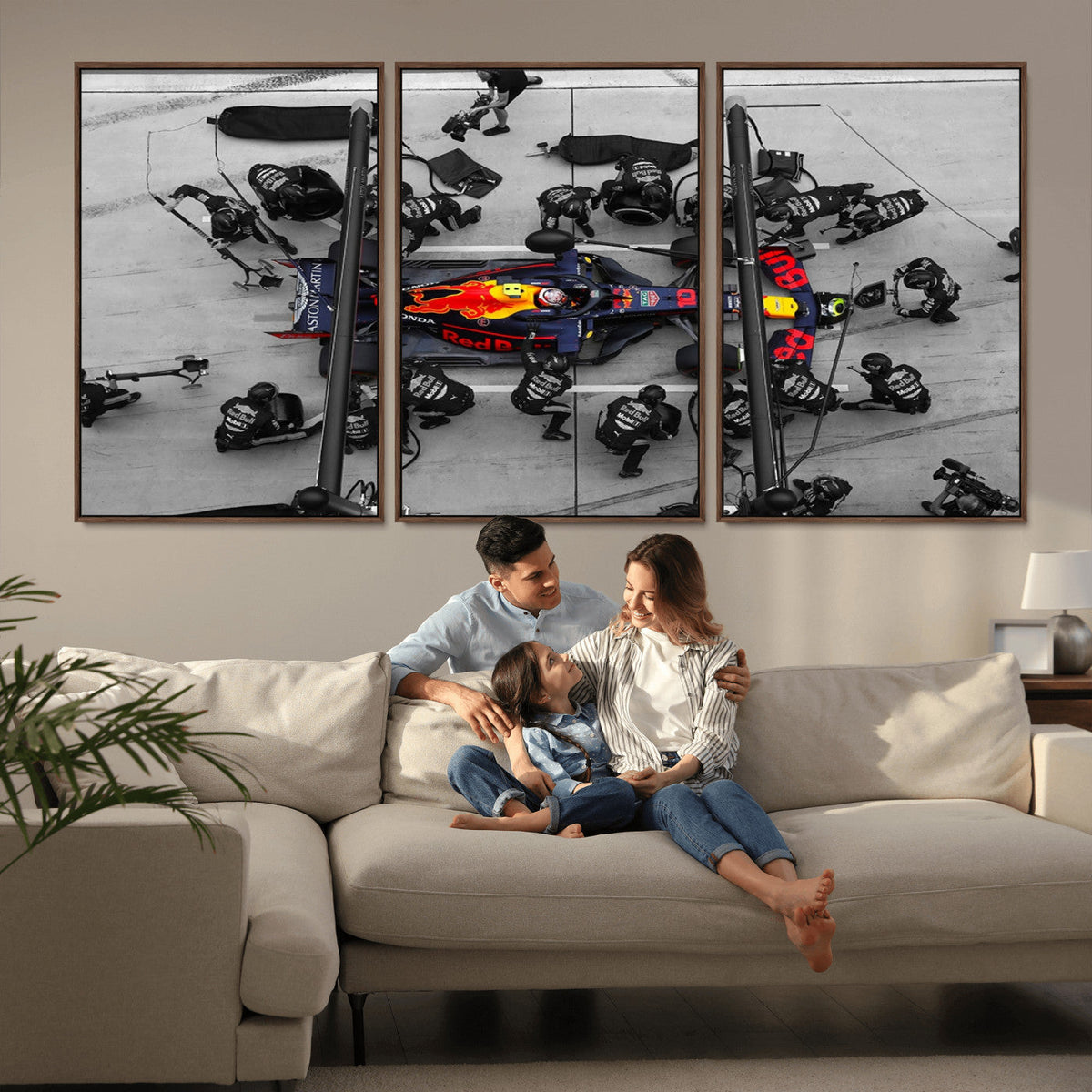 RedBull Formula 1 Canvas Wall Art Print