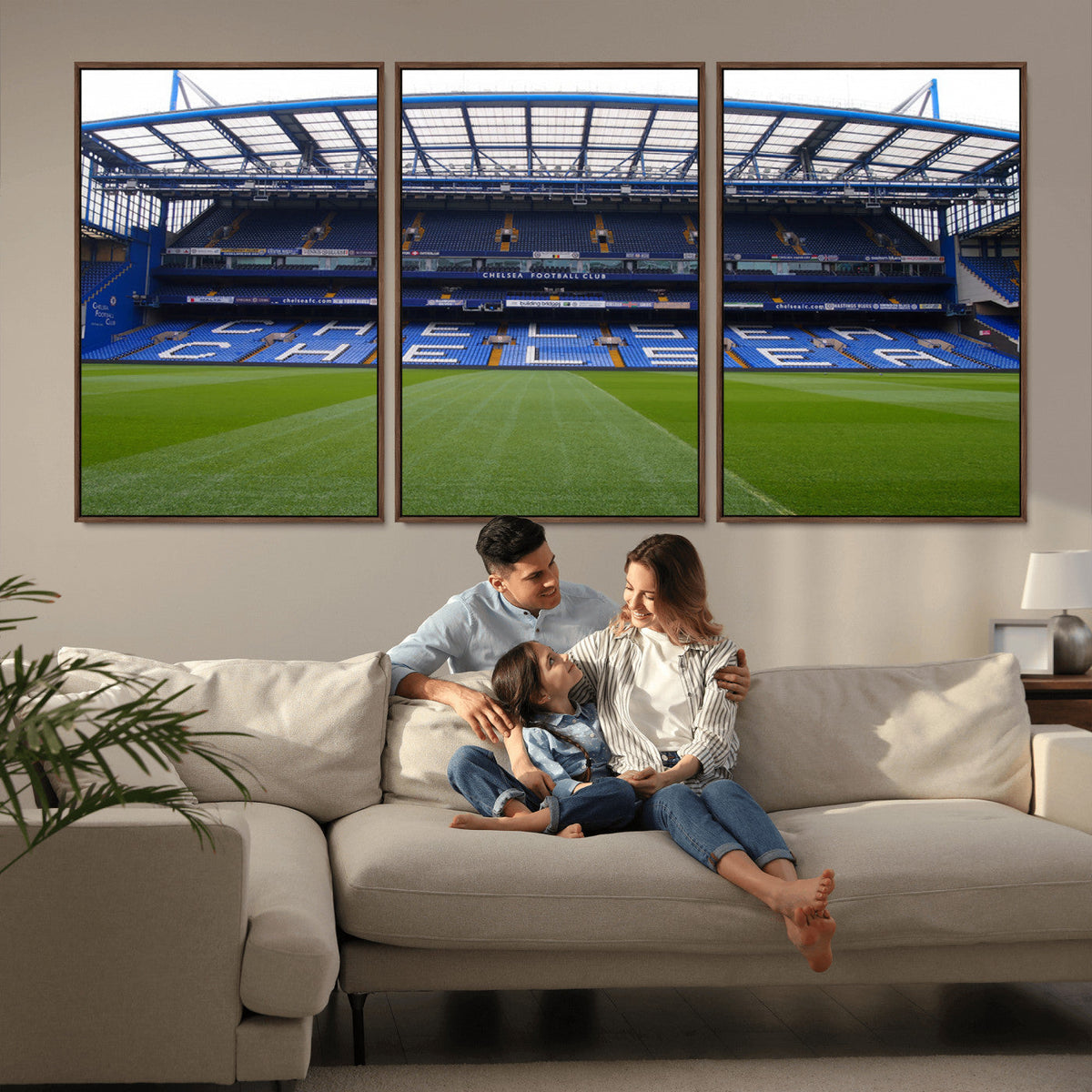 Chelsea FC Soccer Team Print - Stamford Bridge Stadium Wall