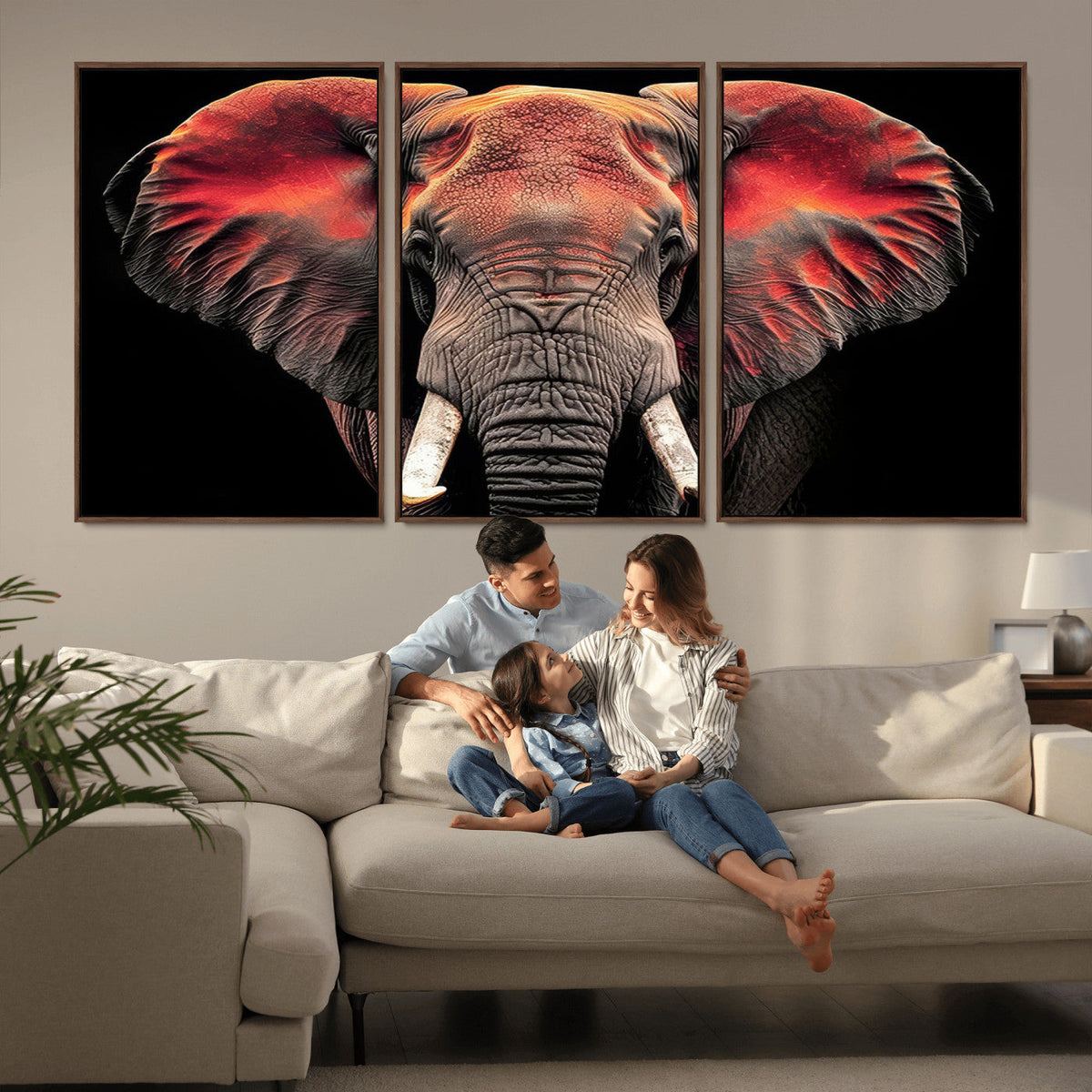 Elephant Wall Art Canvas Print