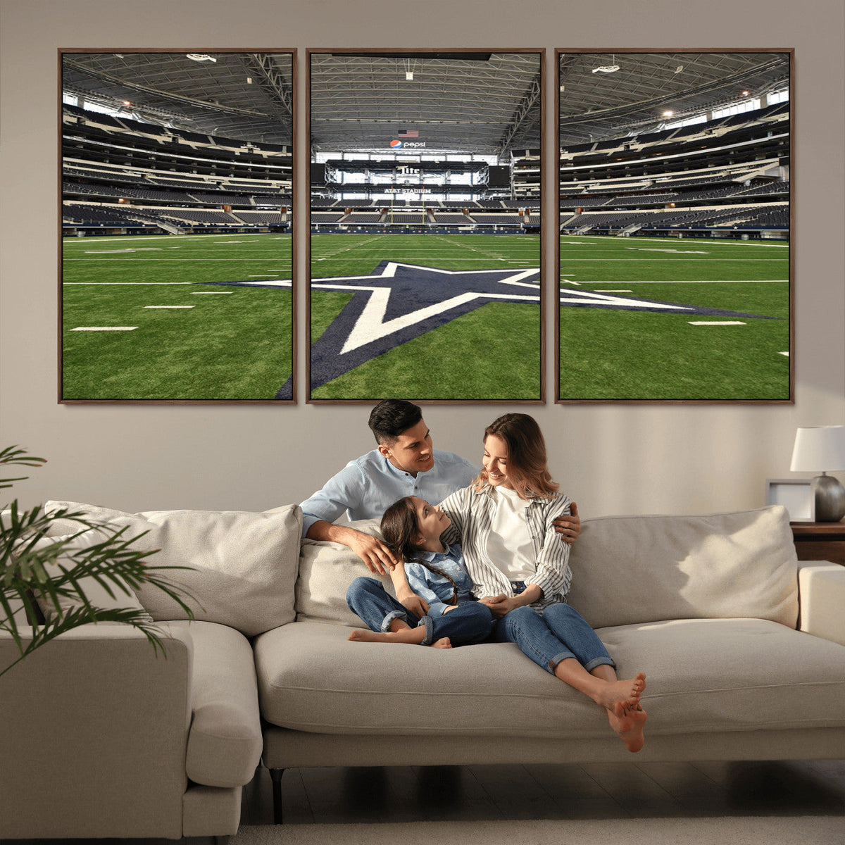 Dallas Cowboys Football Team Print - Arlington AT&T Stadium