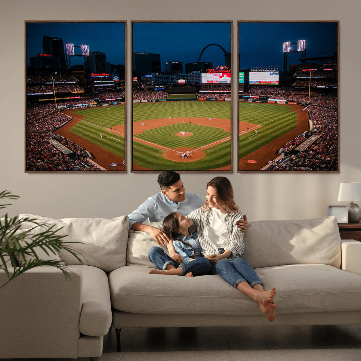 St. Louis Cardinals Baseball Team Print - Busch Stadium Wall