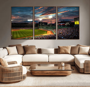 Fenway Park Wall Art Canvas Print | Large Baseball Stadium