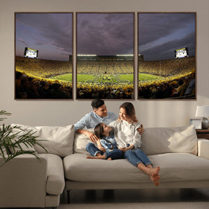 Michigan Wolverines Print - Michigan Stadium Wall Art Canvas