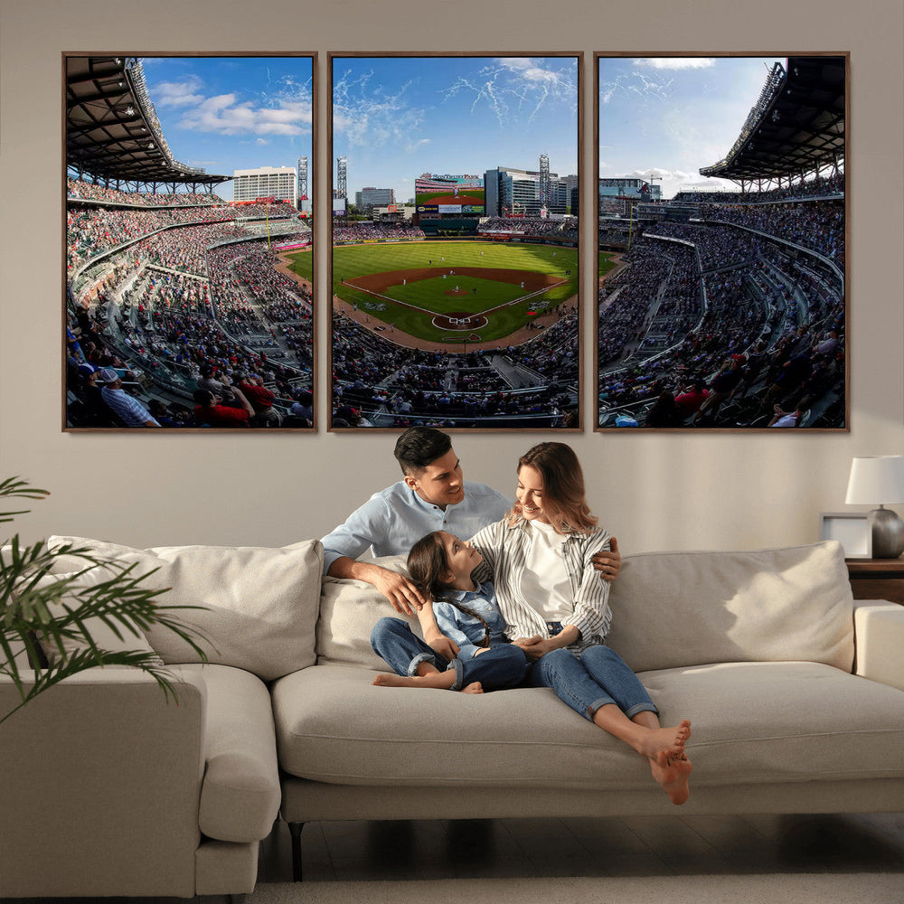Truist Park Stadium Canvas Wall Art - Atlanta Braves Game